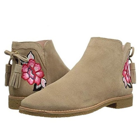 kate spade Shoes - Kate Spade Bellville Embroidered Floral Boots